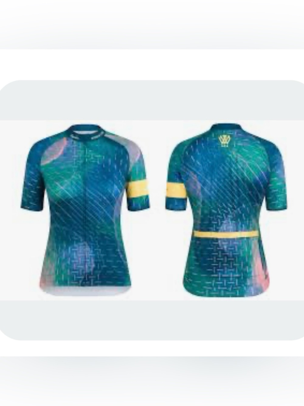 Rapha 100 Core Jersey Multicolor Graphic Short Sleeve Zipper Pockets Cycling-XL